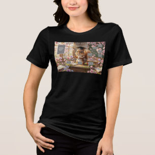 Triblenda Camiseta de mujer agradecimiento a la maestra de a