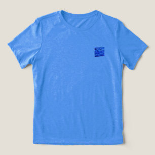 Triblenda Camiseta de mujer BELLA TRI COOL DISEÑO AZUL