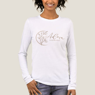 Triblenda Camiseta de mujer con logo floral de Adora Flower