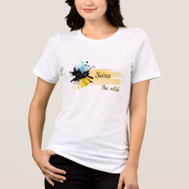 Triblenda Camiseta de mujer con nombre de artista personaliz