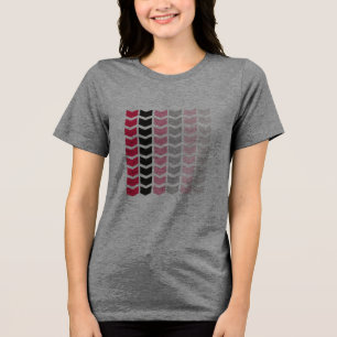 Triblenda Camiseta de mujer con patrón geométrico - Gradient
