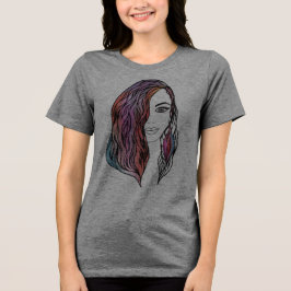 Triblenda Camiseta de mujer con una foto