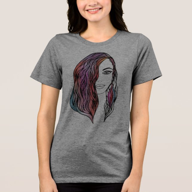 Triblenda Camiseta de mujer con una foto (Anverso)