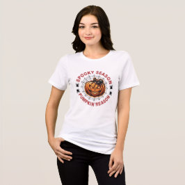 Triblenda Camiseta de mujer de calabaza de la temporada espe