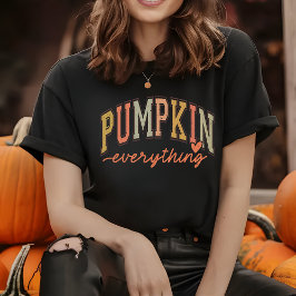 Triblenda Camiseta de mujer de calabaza todo otoño