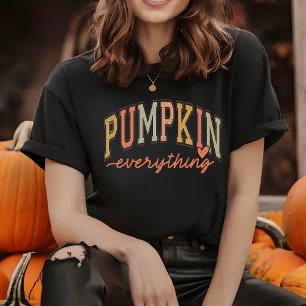 Triblenda Camiseta de mujer de calabaza todo otoño