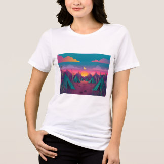 Triblenda Camiseta de mujer de Chica impreso personalizado
