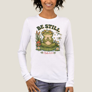 Triblenda Camiseta de mujer de fe cristiana 'Quédate quieta'