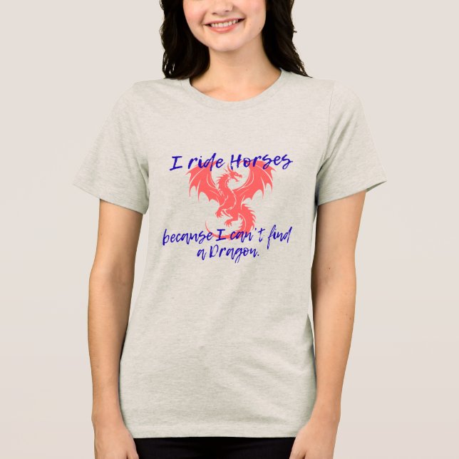 Triblenda Camiseta de mujer dragón (Anverso)