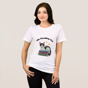Triblenda Camiseta de mujer - El gato lector