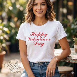 Triblenda Camiseta de Mujer Feliz Día de San Valentín