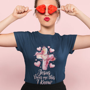 Triblenda Camiseta de Mujer Jesús Me Ama Este Día de San Val