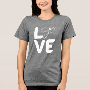 Triblenda Camiseta de mujer LOVE Cabra – Regalo divertido pa