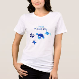 Triblenda Camiseta de Mujer Ola Arcoíris de Unidad del Día M