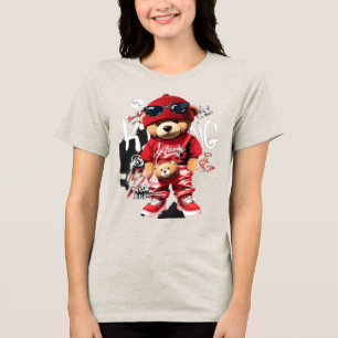 Triblenda Camiseta De Mujer Oso De Peluche De Dibujos Animad