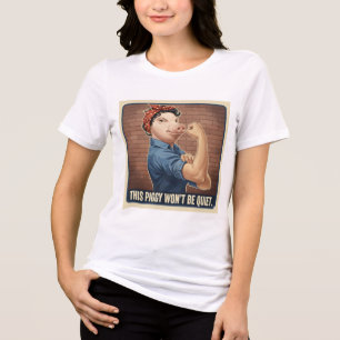 Triblenda Camiseta de mujer This Piggy Won't Be Quiet