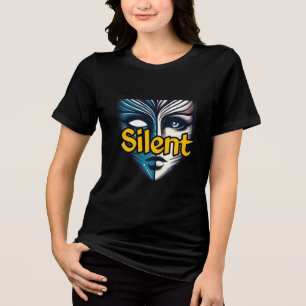 Triblenda Camiseta de mujer Tri-blend Bella+Canvas, Blanca,