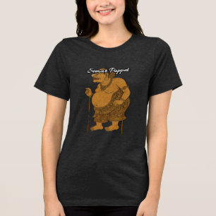 Triblenda Camiseta de mujer Tri-blend Bella+Canvas, Blanca,
