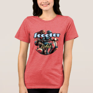 Triblenda Camiseta de mujer Tri-blend Bella+Canvas, Blanca, 