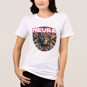 Triblenda Camiseta de mujer Tri-blend Bella+Canvas, Blanca, 