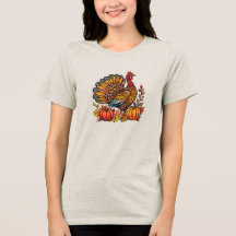 Camiseta de mujeres turcas de Acción de Gracias