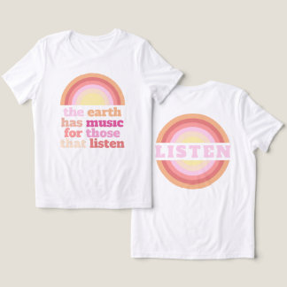 Triblenda camiseta de música para aquellos que escuchan