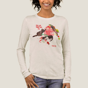 Triblenda Camiseta de Navidad Gatos Solo Quieren Divertirse