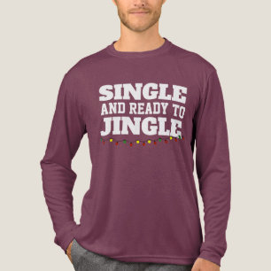 TRIBLENDA CAMISETA DE NAVIDAD LISTA PARA TINTINEAR SOLTERA