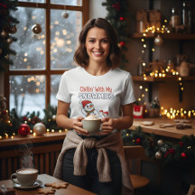 Camiseta de Navidad para Mujer | Diseño de Muñeco