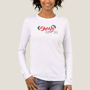 Triblenda Camiseta de Navidad "Sleigh" Todo el Día