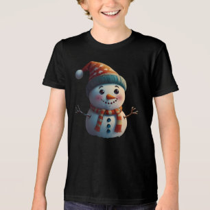 Triblenda Camiseta de niños de Snowman - Invierno y vacacion