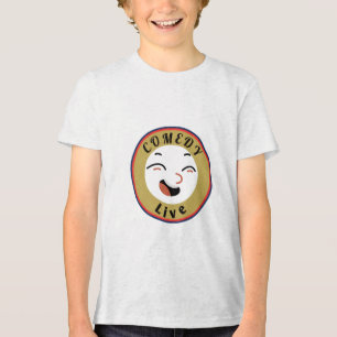 Triblenda Camiseta de niños en vivo de humor