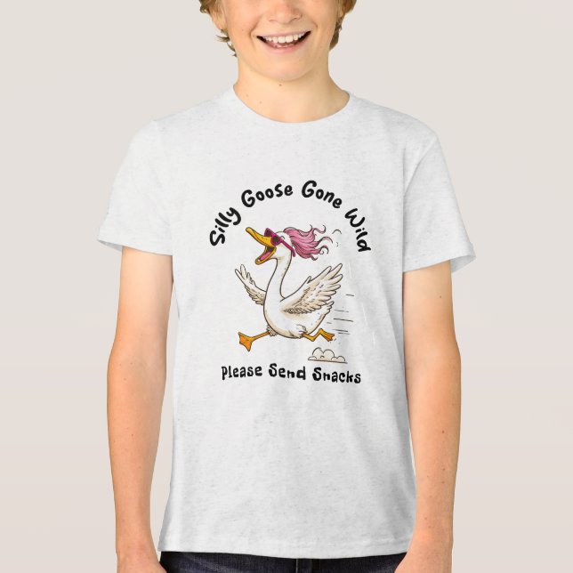 Triblenda Camiseta de niños salvajes "Silly Goose Gone" - Pe (Anverso)