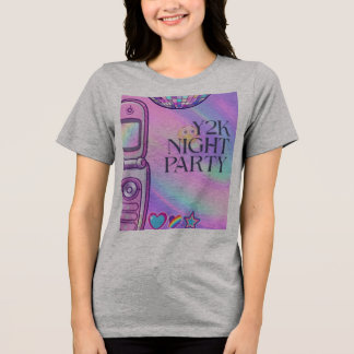 Triblenda Camiseta de noche de fiesta Gray Y2K