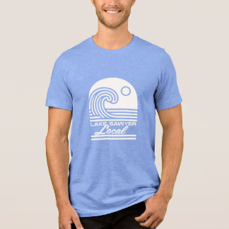 Triblenda Camiseta de onda local del lago Sawyer