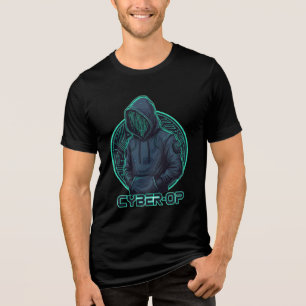 Triblenda Camiseta de operación cibernética