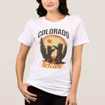 Camiseta de oso nativo de Colorado - Tee de sender