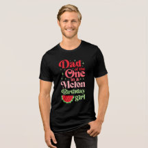 Camiseta de Papá de una Cumpleañera Melón 