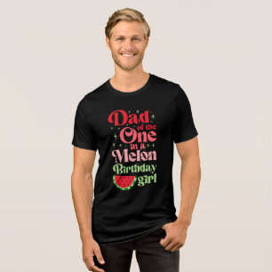 Triblenda Camiseta de Papá de una Cumpleañera Melón 