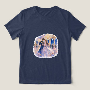 Triblenda Camiseta de Pareja de Fantasía Romántica