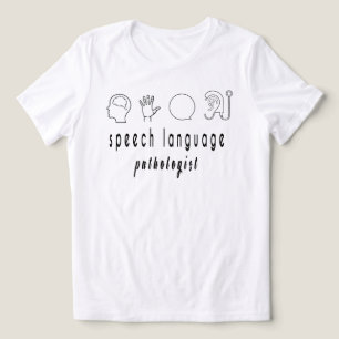 Triblenda Camiseta de Patólogo del Lenguaje y el Habla, Tera