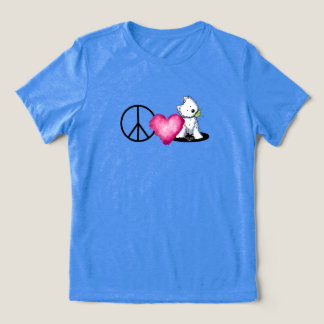 Triblenda Camiseta de Paz Amor West Highland Terriers