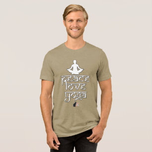 Triblenda Camiseta de Paz Amor Yoga
