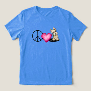 Triblenda Camiseta de Peace Love Scotties