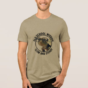Triblenda Camiseta de perro pug Old School Wins
