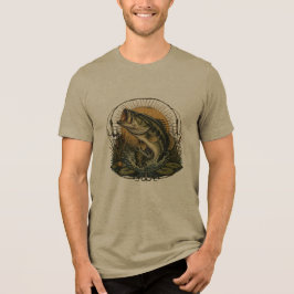 Triblenda Camiseta de Pesca de Lubina | Camiseta de Pesca de