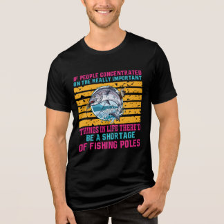 Triblenda Camiseta de pesca divertida - Escasez de polacos p