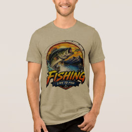 Triblenda Camiseta de pesca para hombres