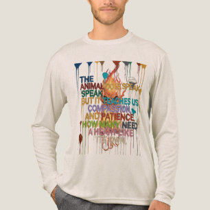 Triblenda Camiseta de pincelada creativa – Cita inspiradora