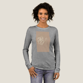 Triblenda camiseta de pintura de flores